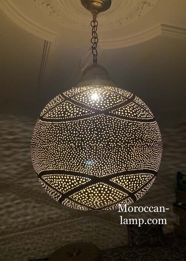 Grand Lustre Marocain Suspendu Plafonniers Circulaire